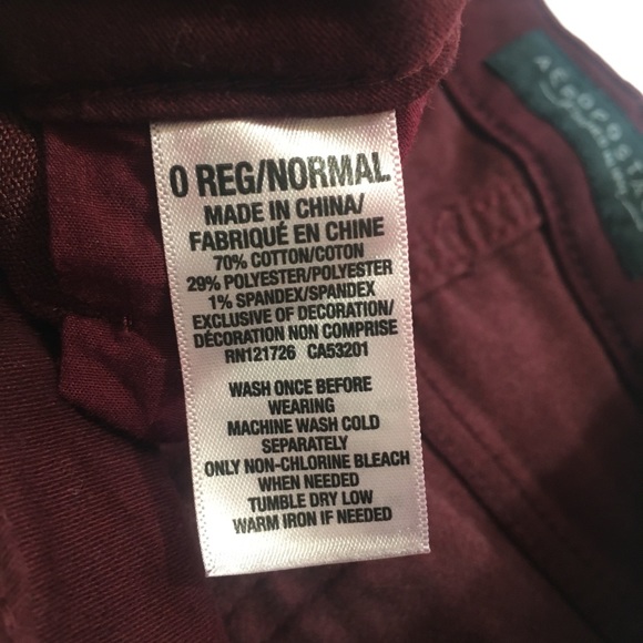 Aeropostale Maroon High Waisted Jeggings - Picture 7 of 7